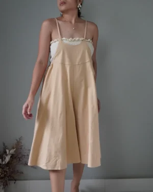 Sand wide leg romper